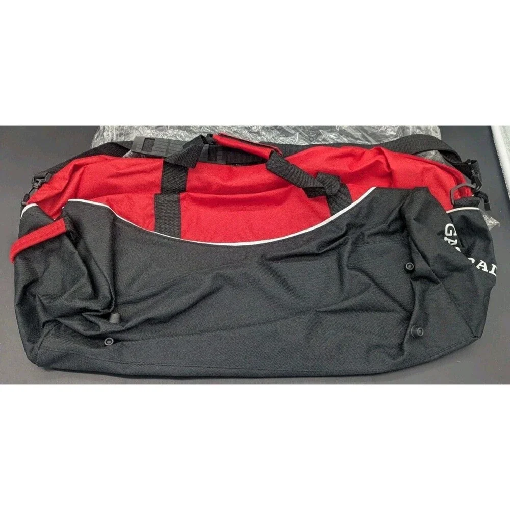 NEW GATORADE SPORTS RED DUFFLE BAG WITH HANDLES AND SHOULDER STRAP